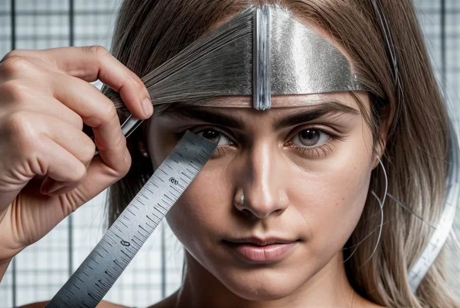 Ein Maßband zeigt drei Zentimeter Haarlänge für den Abstinenznachweis neben einem Laborumschlag der MPU-Haaranalyse.