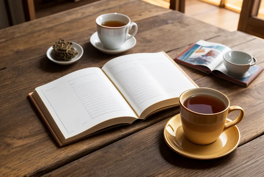 MPU Masterplan Alkohol Workbook aufgeschlagen neben einer Tasse Tee während der Abstinenznachweis-Vorbereitung