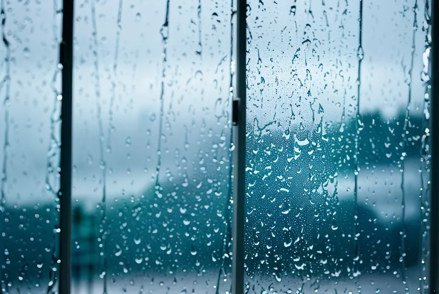 Regennasses Fenster in München-Neuhausen an einem Sonntagabend während meiner Alkohol-Abstinenz vor der MPU