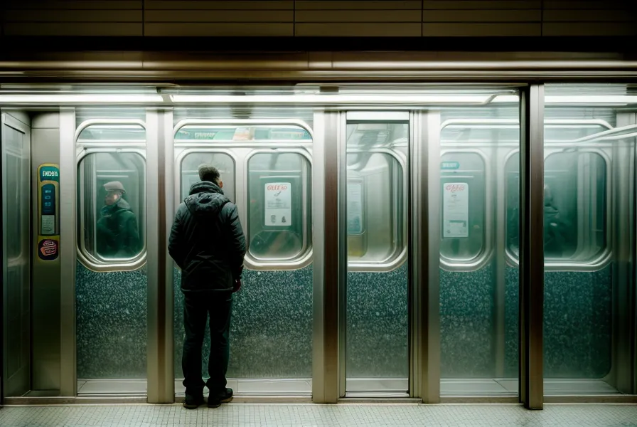Blick aus dem Fenster der Münchner U-Bahn bei Nacht, Sinnbild fürs Warten auf die zweite Chance nach der MPU