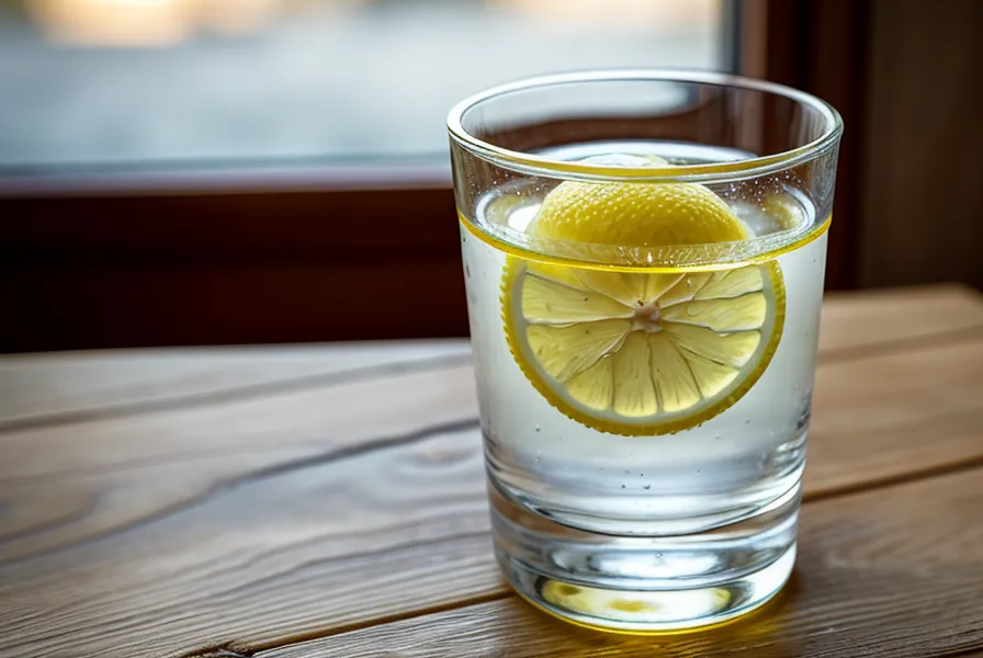 Ein Glas Wasser mit Zitrone neben MPU-Unterlagen als Zeichen für Disziplin trotz Motivationstief in der Vorbereitung.